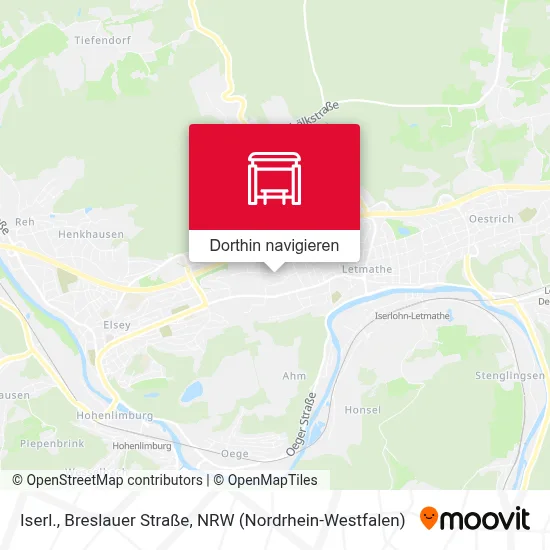 Iserl., Breslauer Straße Karte