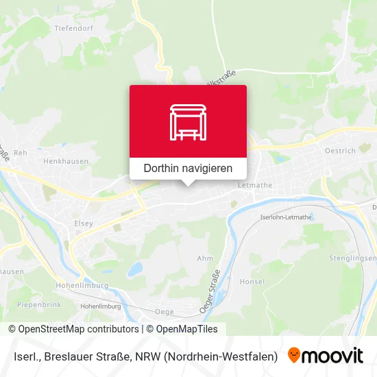 Iserl., Breslauer Straße Karte