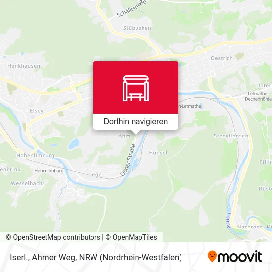 Iserl., Ahmer Weg Karte