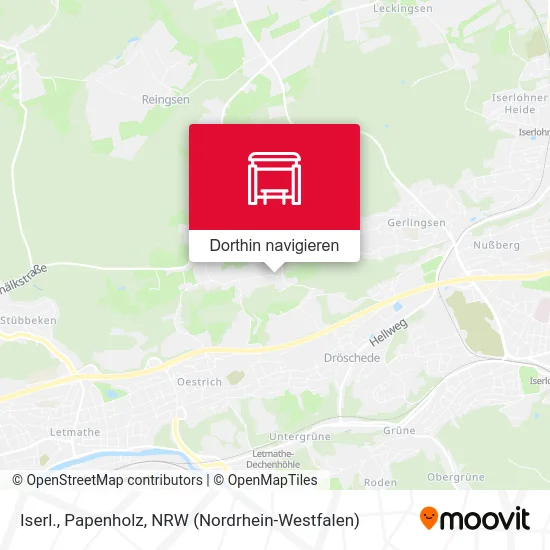 Iserl., Papenholz Karte