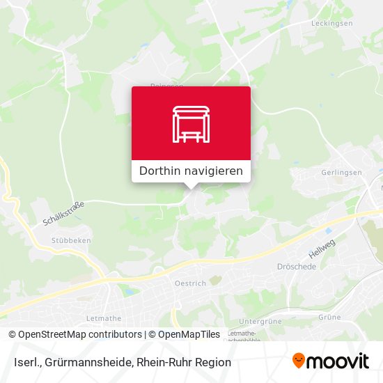 Iserl., Grürmannsheide Karte