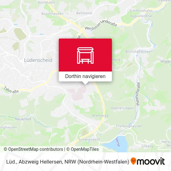 Lüd., Abzweig Hellersen Karte