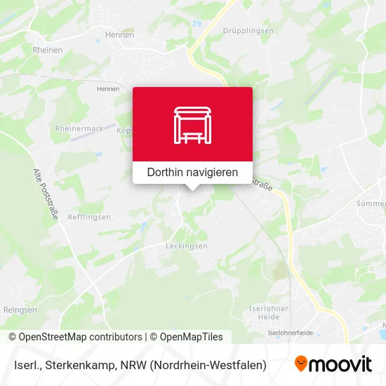 Iserl., Sterkenkamp Karte