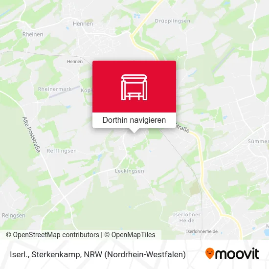 Iserl., Sterkenkamp Karte