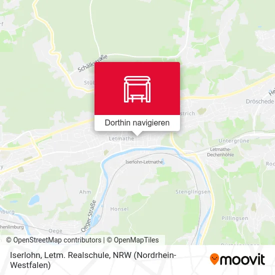 Iserlohn, Letm. Realschule Karte