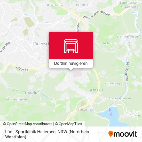 Lüd., Sportklinik Hellersen Karte