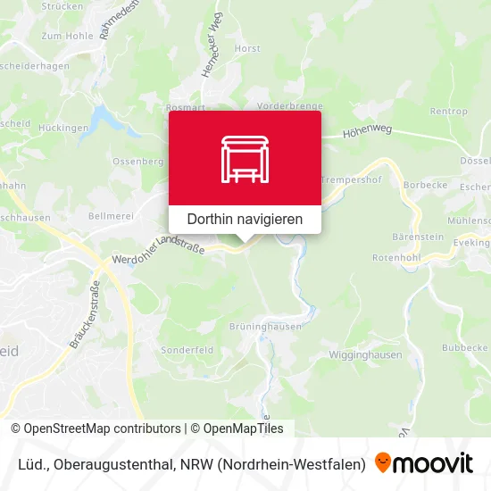 Lüd., Oberaugustenthal Karte