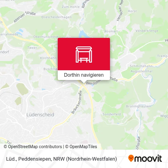 Lüd., Peddensiepen Karte