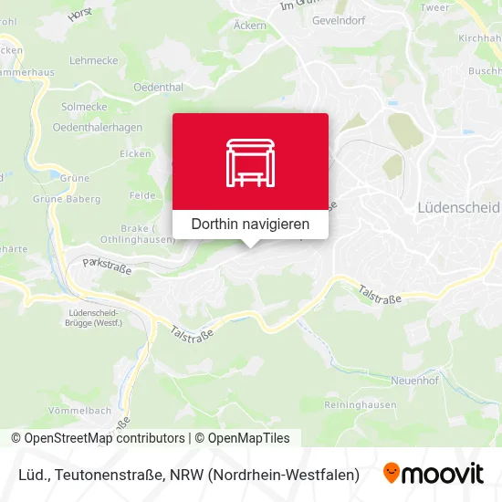 Lüd., Teutonenstraße Karte