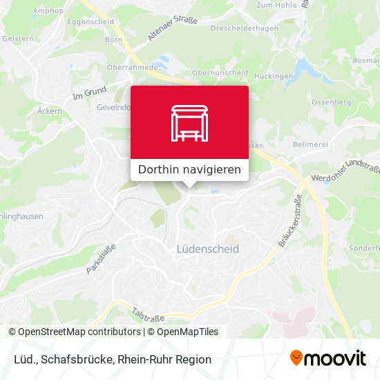 Lüd., Schafsbrücke Karte