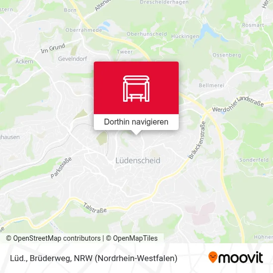 Lüd., Brüderweg Karte