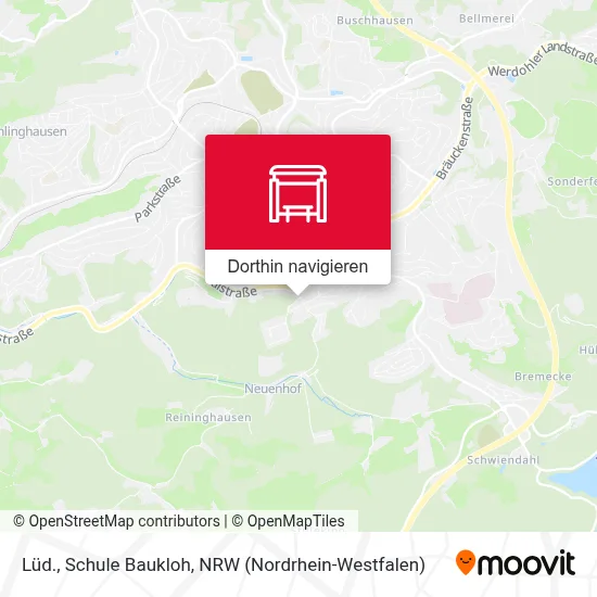 Lüd., Schule Baukloh Karte