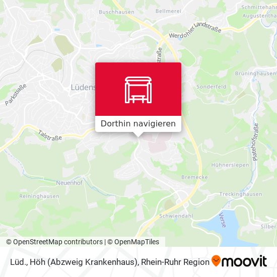 Lüd., Höh (Abzweig Krankenhaus) Karte