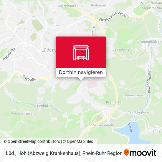 Lüd., Höh (Abzweig Krankenhaus) Karte