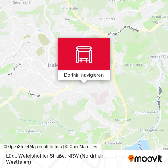 Lüd., Wefelshohler Straße Karte