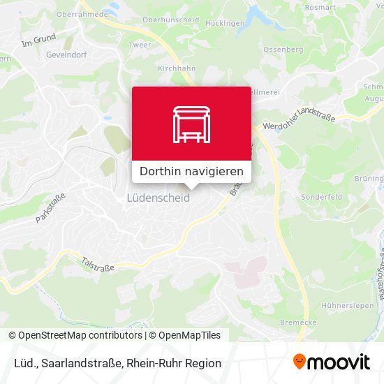 Lüd., Saarlandstraße Karte