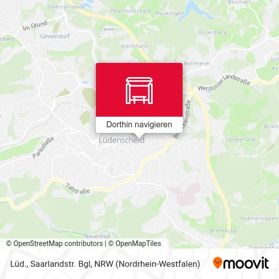 Lüd., Saarlandstr. Bgl Karte