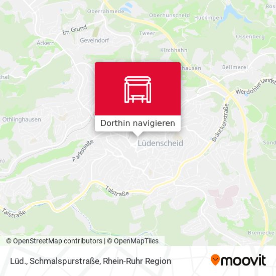 Lüd., Schmalspurstraße Karte