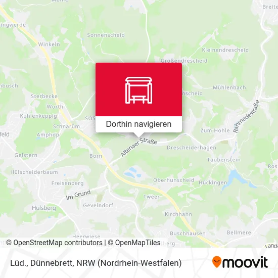 Lüd., Dünnebrett Karte