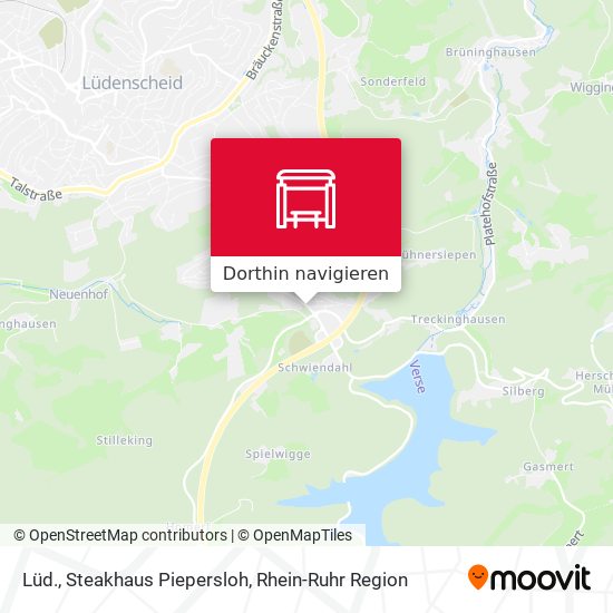 Lüd., Steakhaus Piepersloh Karte