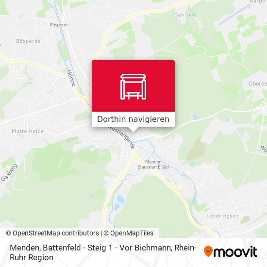 Menden, Battenfeld - Steig 1 - Vor Bichmann Karte