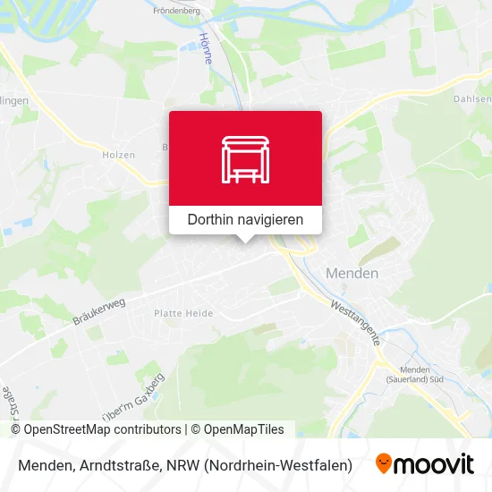 Menden, Arndtstraße Karte