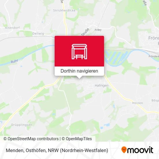 Menden, Osthöfen Karte