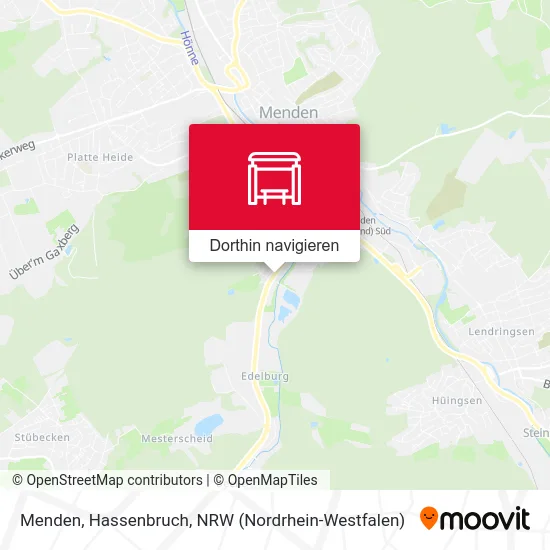 Menden, Hassenbruch Karte