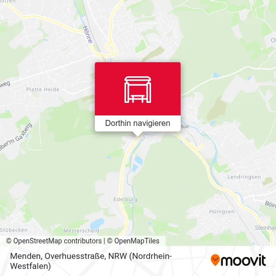 Menden, Overhuesstraße Karte