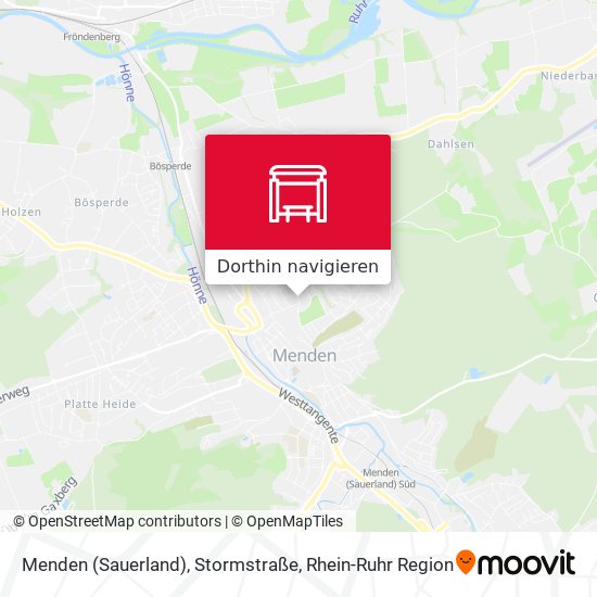 Menden (Sauerland), Stormstraße Karte