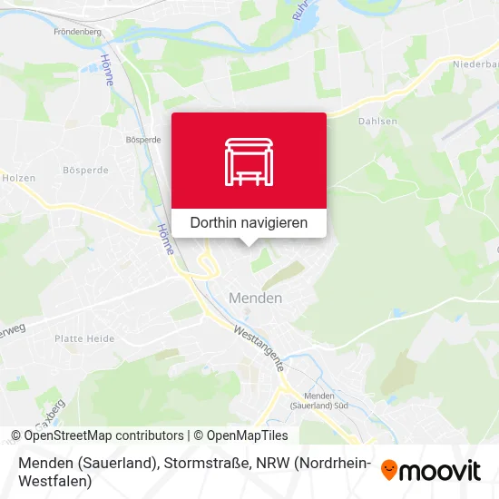 Menden (Sauerland), Stormstraße Karte