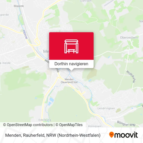 Menden, Rauherfeld Karte