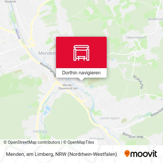 Menden, am Limberg Karte