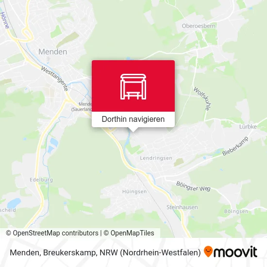 Menden, Breukerskamp Karte