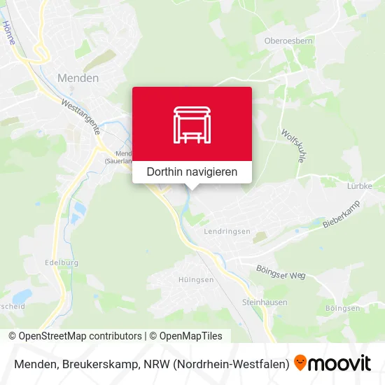 Menden, Breukerskamp Karte