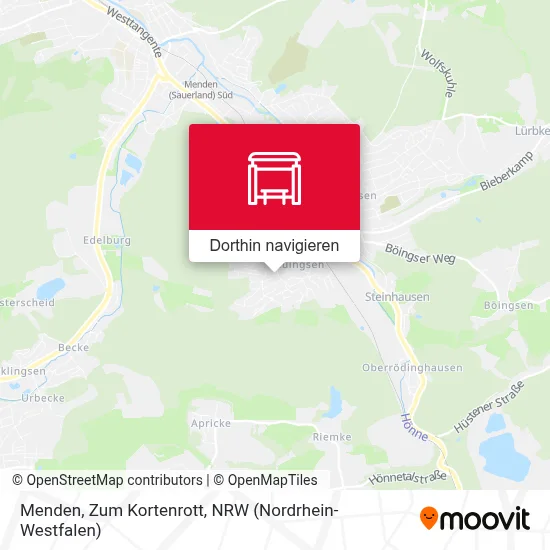 Menden, Zum Kortenrott Karte