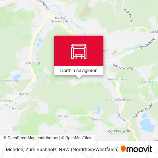 Menden, Zum Buchholz Karte