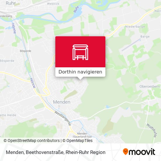 Menden, Beethovenstraße Karte