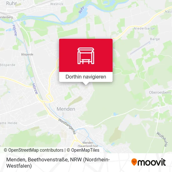 Menden, Beethovenstraße Karte