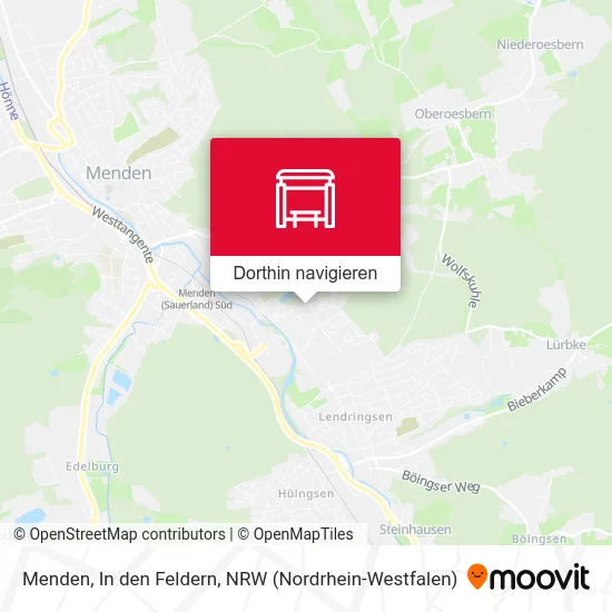 Menden, In den Feldern Karte