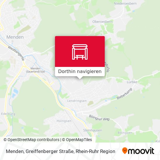 Menden, Greiffenberger Straße Karte