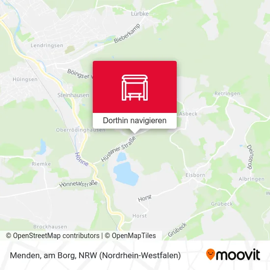 Menden, am Borg Karte