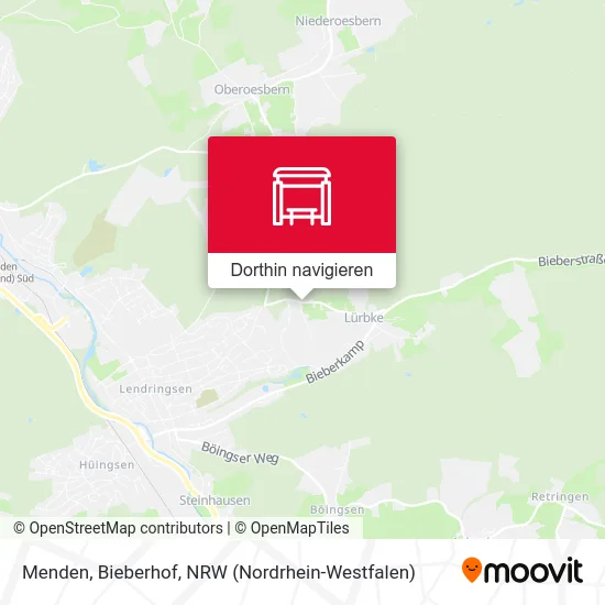 Menden, Bieberhof Karte