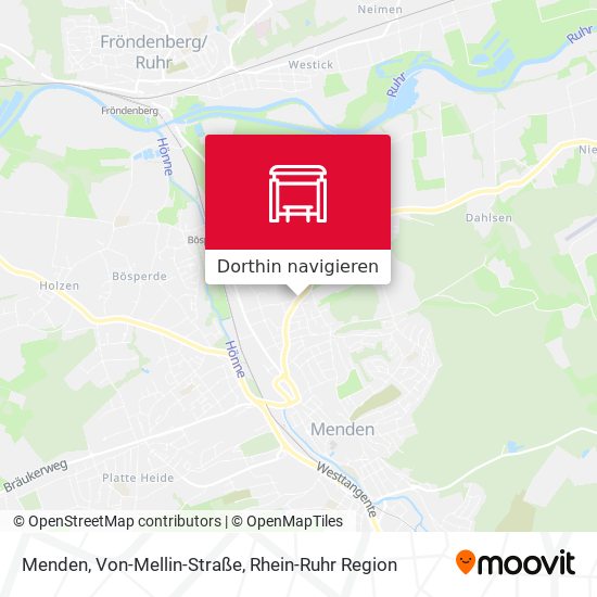 Menden, Von-Mellin-Straße Karte