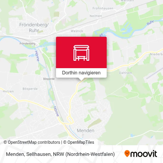 Menden, Sellhausen Karte