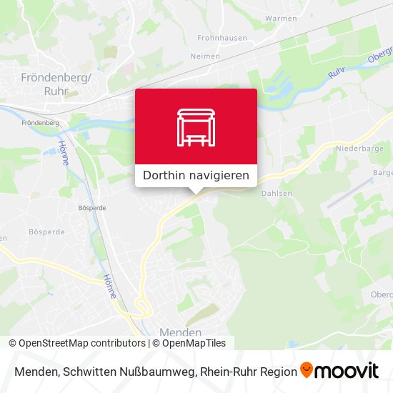 Menden, Schwitten Nußbaumweg Karte