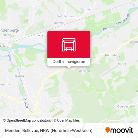 Menden, Bellevue Karte