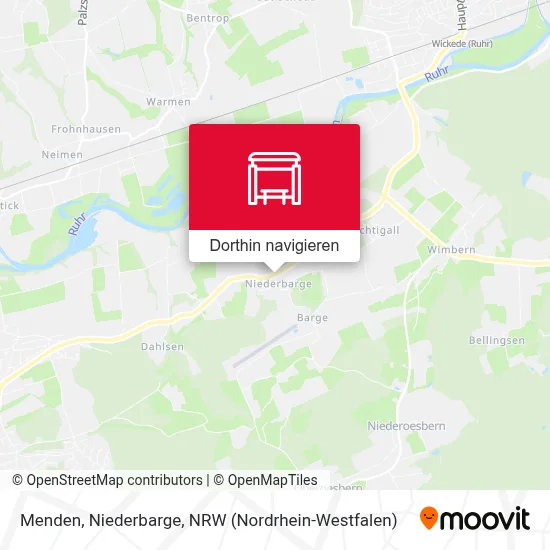 Menden, Niederbarge Karte