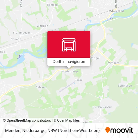 Menden, Niederbarge Karte