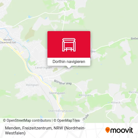 Menden, Freizeitzentrum Karte